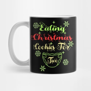 eating christmas cookies for two Mug